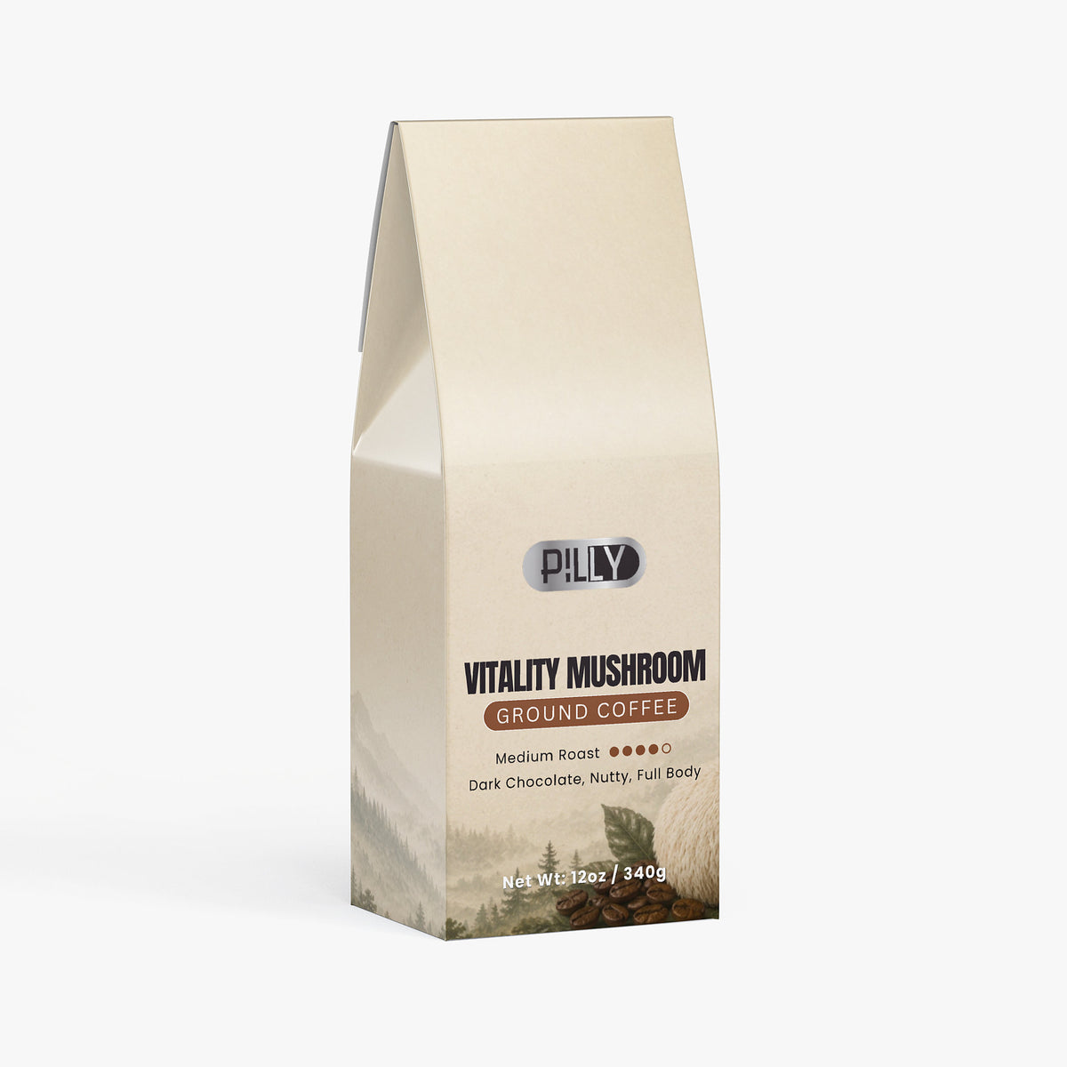 Current Pilly Vitality Mushroom Coffee package