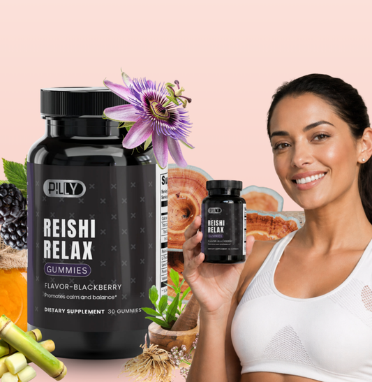 Reishi Relax Gummies: Blackberry Functional Mushroom Gummies for Everyday Calm