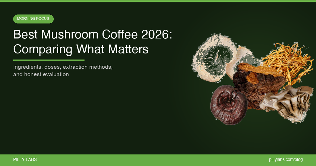 Best Mushroom Coffee 2026: Comparing Ingredients, Doses, and What to Look For