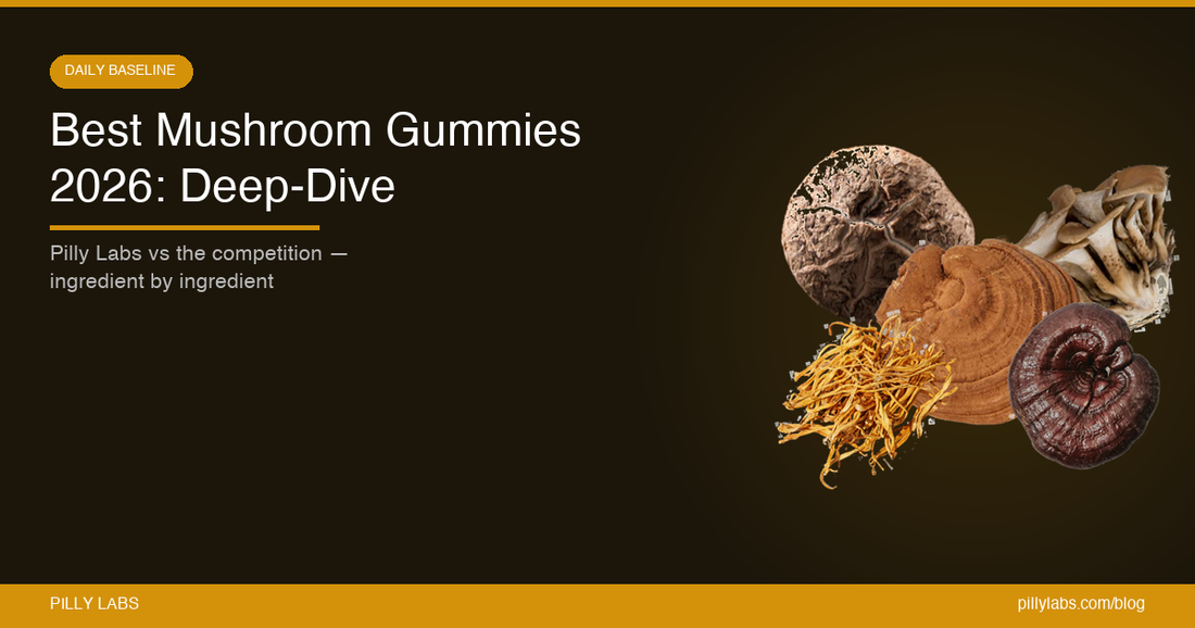 Best Mushroom Gummies 2026: Pilly Labs vs the Competition (Ingredient Deep-Dive)
