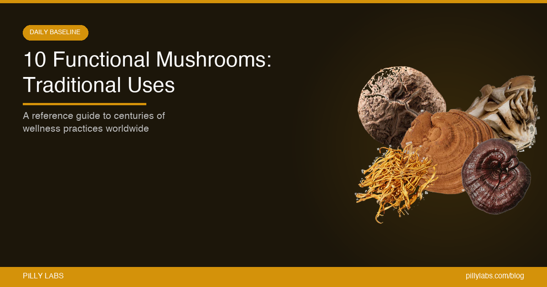 10 Functional Mushrooms and What Traditional Wellness Practices Used Them For