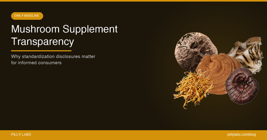 Mushroom Supplement Transparency: Why Standardization Disclosures Matter