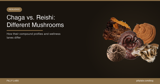 Chaga vs. Reishi: Same Hype, Very Different Mushrooms [2026]