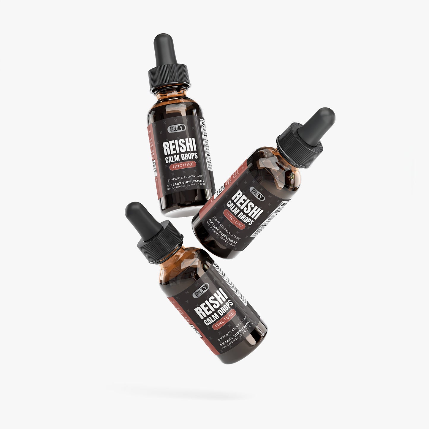 Reishi Calm Drops product details and quality certifications