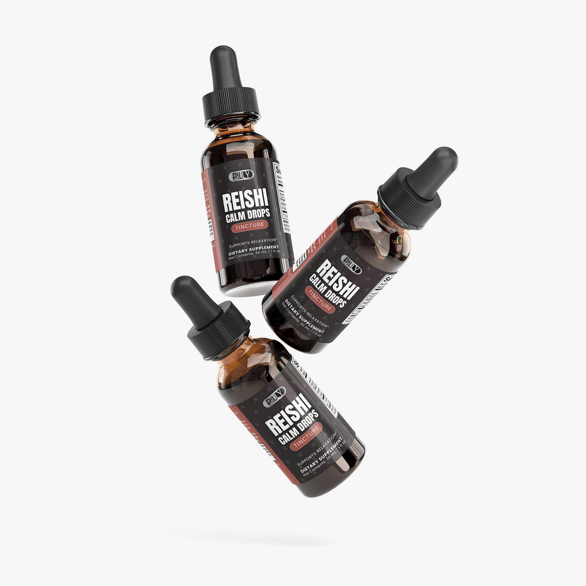 Reishi Calm Drops product details and quality certifications