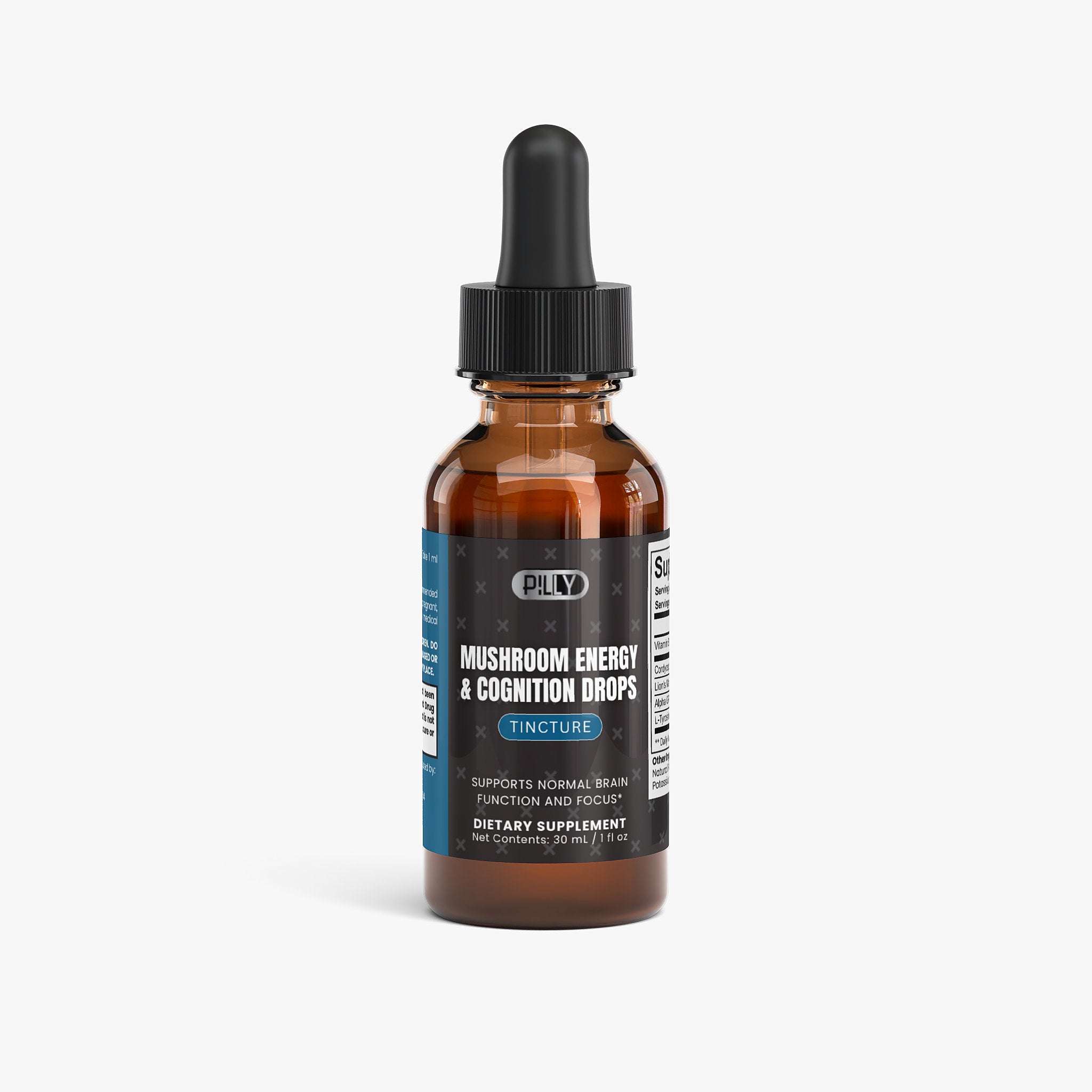 Current Pilly Mushroom Energy and Cognition Drops bottle