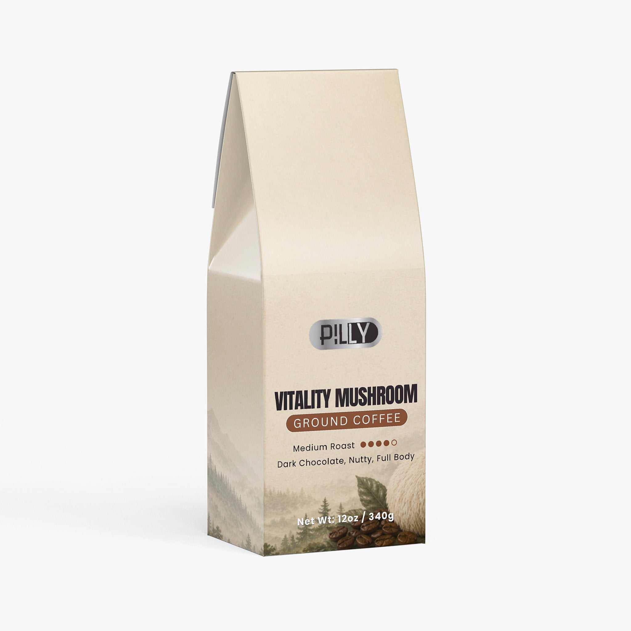 Current Pilly Vitality Mushroom Coffee package