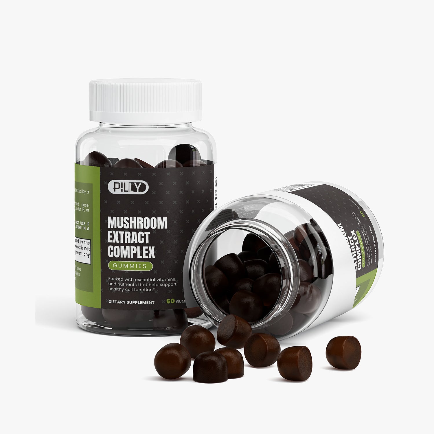Mushroom Gummies (10 Functional Mushrooms) — 2 Bottles