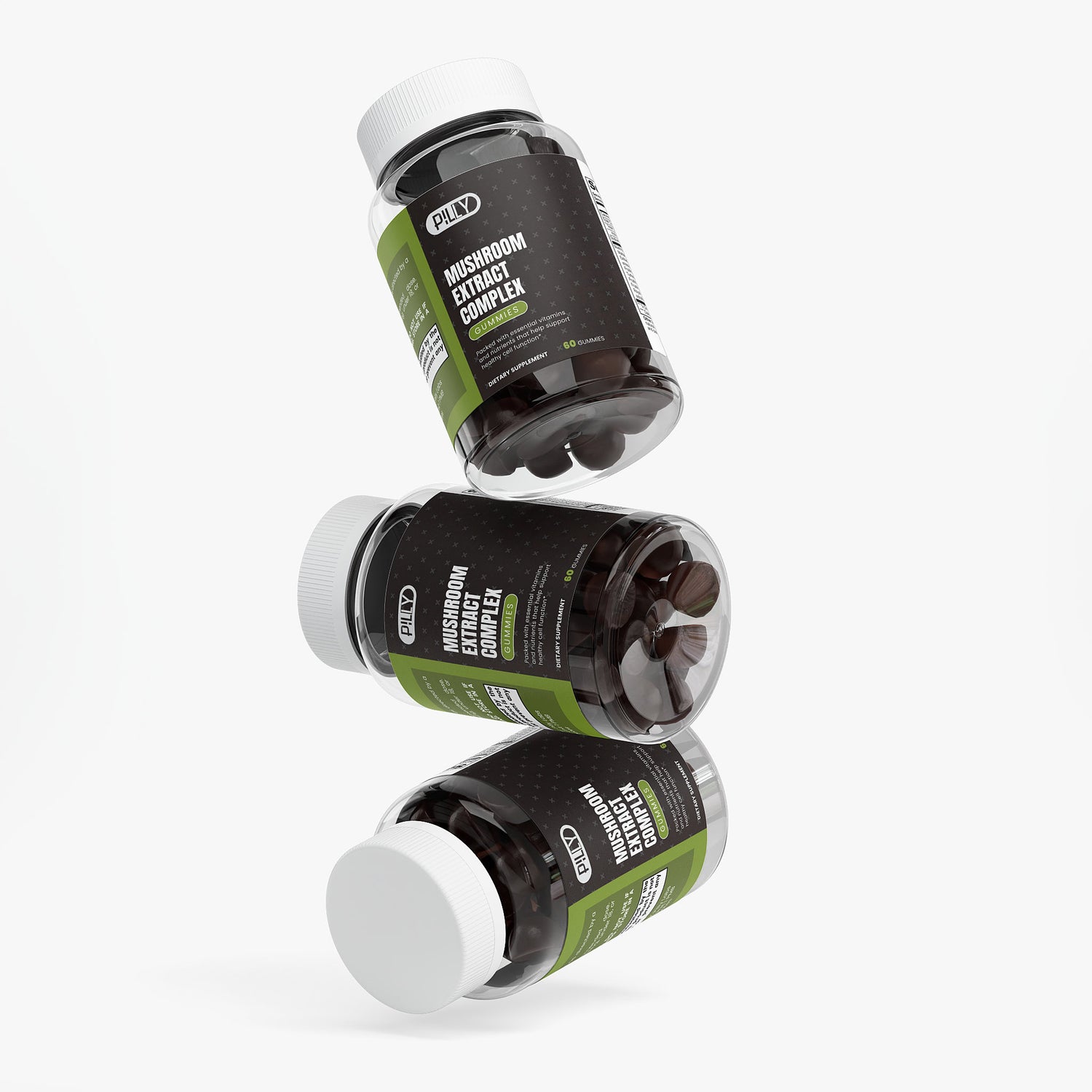 Mushroom Gummies (10 Functional Mushrooms) — 3 Bottles