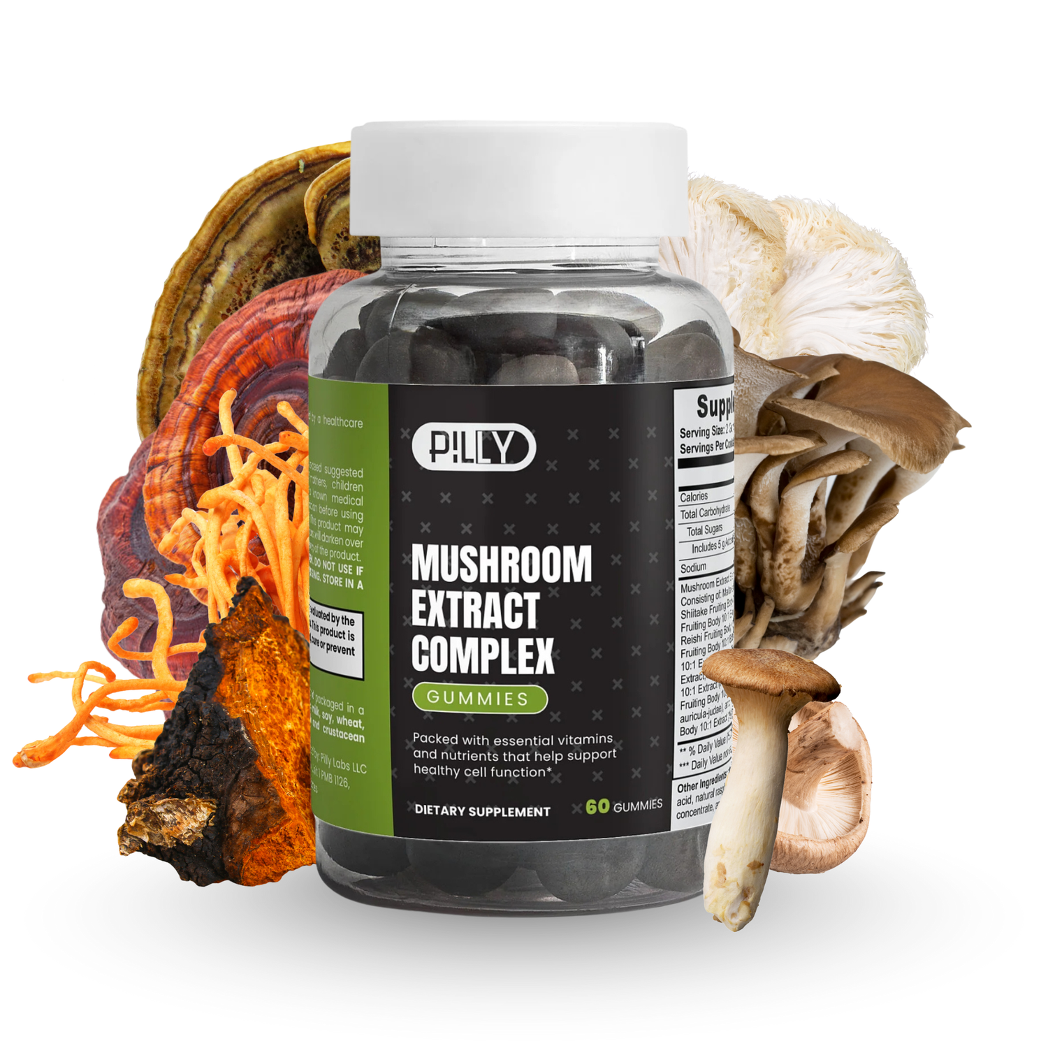 Mushroom Extract Complex - 10 Organic Mushrooms (NEW)