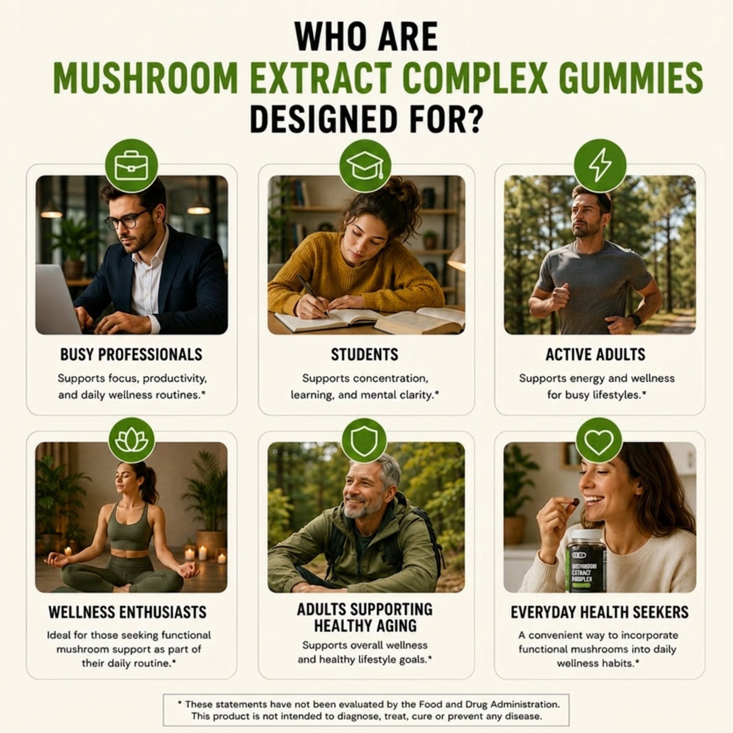 Mushroom Gummies (10 Functional Mushrooms)